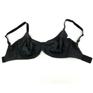 SKIMS Fits Everybody Size 32DDDD Unlined Demi Bra Onyx Black NWOT